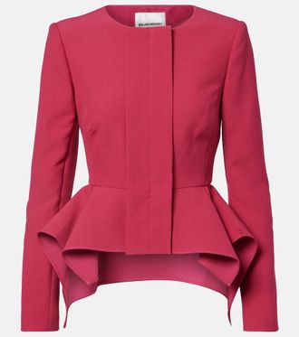 Roland Mouret Peplum crêpe jacket