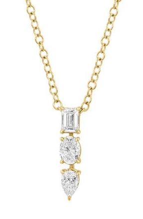 Effy Lab-Grown Diamond Pendant Necklace in Gold at Nordstrom Rack, Size 18