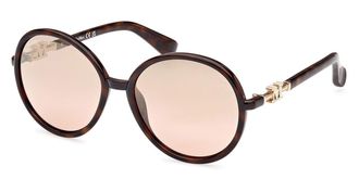 Max Mara MM0065 EMME15 52G Womens Sunglasses Tortoiseshell Size 58