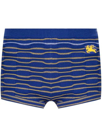 Burberry Gestreepte shorts - Blauw