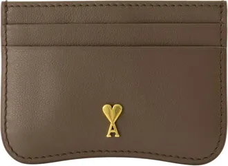 Ami Cardholder Paris - unisex - Ami Paris - Wallets & Cardholders - Brown - ONE SIZE - Accessories
