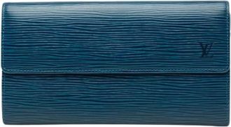 Louis Vuitton Pre-owned Sarah Long Wallet - Dames - Vintage Accessoires - Blauw - ONE Size - Vintage