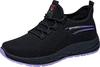 Generic Womens Orthopedic Running Trainers Ladies Wide Fit Lightweight Shoes Womens Breathable Mesh Running Shoes Lightweight Non Cushioned Supportive for Wor