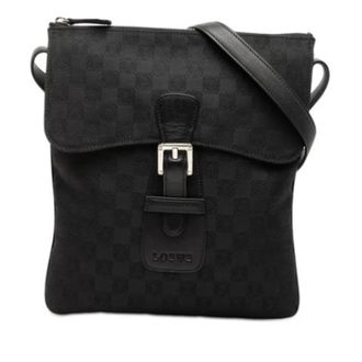Loewe Pre-owned Canvas Shoulder Bag - Dames - Pre-owned - Zwart - Maat: ONE Size Leer