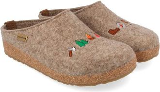 Haflinger Grizzly Wanderlust Hausschuhe - Unisex | beige