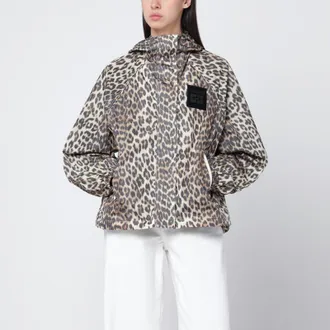 Ganni Jacket with leopard prin