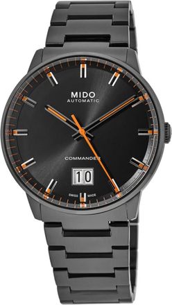 Mido Commander Big Date Black Dial Grey Steel Mens Watch M021.626.33.051.00