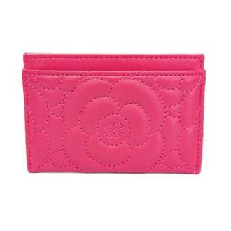 Chanel Pre-owned Wallets, female, Pink, Size: ONE SIZE Pre-owned Camellia Card Case