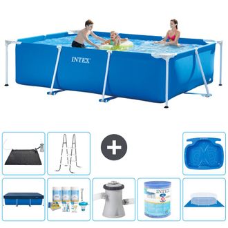 Intex Piscina Con Estructura Rectangular - 300x200x75 Cm - 7-piezas S30201