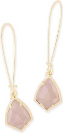 Kendra Scott Carrine Earrings in Rose Quartz/Gold at Nordstrom Rack