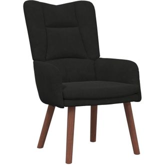 vidaXL Silla Relax Negro 63 x 67 x 94 cm Terciopelo Vidaxl