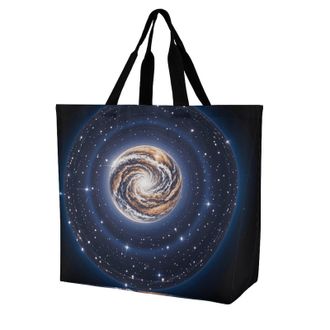 Generic Celestial Body Shopper Bag Durable Shoulder Bag Lightweight Handbags For Camping Casual Beach