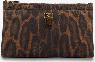 Tom Ford Schultertasche aus Wildleder mit Ozelot-Print Padlock Mini