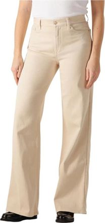 7 For All Mankind Dames, Broeken, Beige, Maat: W27 Katoen