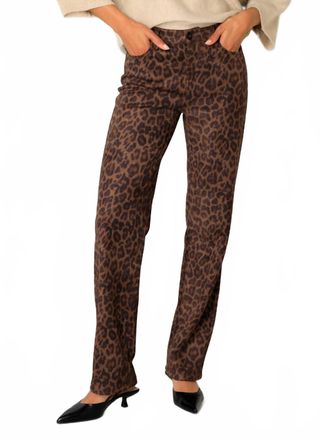 Yest Constance Trousers In Multi Leopard