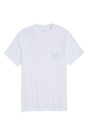 Vineyard Vines Bonefish Coral Cotton Graphic T-Shirt in White Cap at Nordstrom, Size Xx-Large