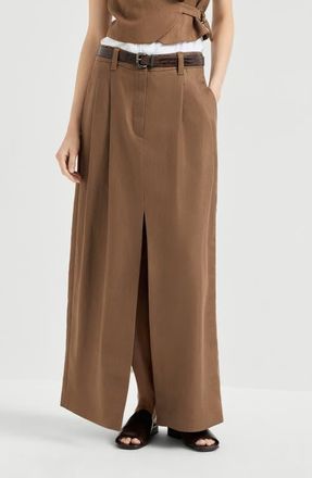 Brunello Cucinelli Sartorial skirt in Mou at Nordstrom, Size 44 It