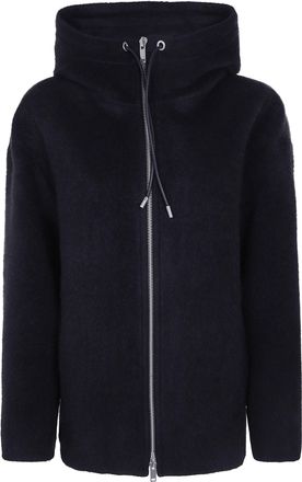 STUDIO NICHOLSON Hooded Zip-Through Jacket Etna