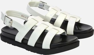 XY London Womens XY London Womens/Ladies Strappy Platform Sandals - White - Size: 6