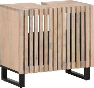 vidaXL Bathroom Sink Cabinet 62x34x58 cm Solid Wood Mango vidaXL