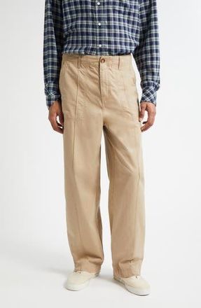 The Elder Statesman Surprise & Delight Cotton Twill Pants in Khaki at Nordstrom Rack, Size 32