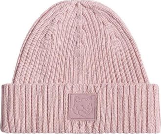 Maison Kitsuné Berretto con applicazione - Rosa