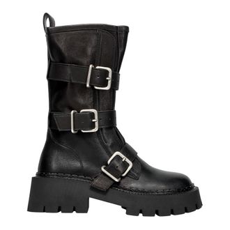 Vic Mati&eacute; Schoenen, Dames, Zwart, 41 EU, Leer, H04 Bob Biker Boot