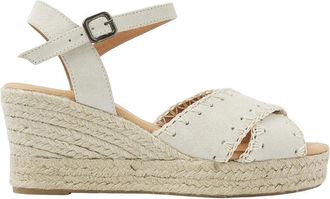 VIA VAI Luisa Ayla Espadrilles - Dames - Sleehakken - Beige - 40 EU - Su&egrave;de - Schoenen