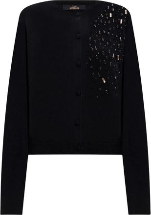 Twinset Cardigan en top set - Dames - Truien - Zwart - Maat: L Tweed