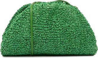 Bottega Veneta Borsa a tracolla Boucle The Mini Pouch in rafia 2012-2025 - Verde