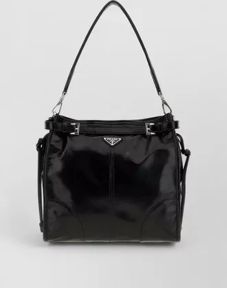 Prada leather clutch bag