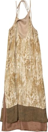 Muller Of Yoshiokubo tie-strap floral-print dress - Neutrals