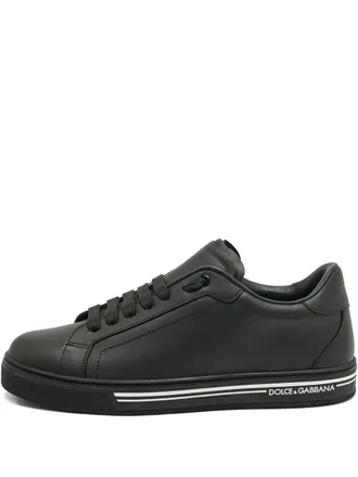 Dolce & Gabbana Roma leather sneakers - Black