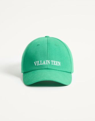 Valentino Garavani Baseball Cap Valentino MyVilla In Cotone Con Ricamo Uomo VERDE 57