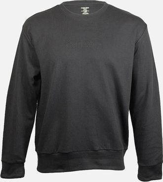 Calvin Klein Mens Modern Terry Lounge Sweatshirt, Black - Size: 32/33/32