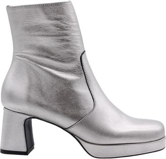 Catwalk Stijlvolle Enkellaars Agnar - Dames - Laarzen met Hak - Grijs - 37 EU - Schoenen