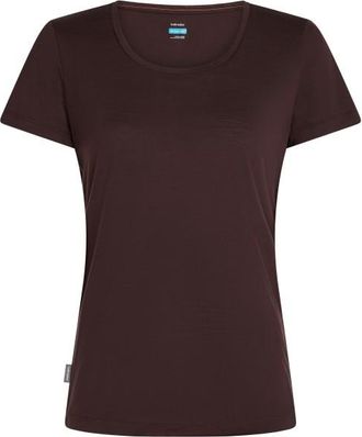 Icebreaker Merino Cool-Lite Sphere III S/S Scoop Merinoshirt f&uuml;r Damen | braun