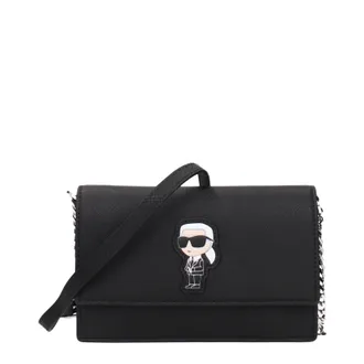 Karl Lagerfeld Tassen Met Tracolla Icoon Vrouw Polyurethaan Zwart En Wit