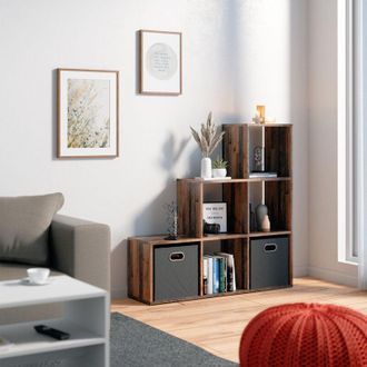 Vicco Estanter&iacute;a Escalonada, Madera Antigua, 105 X 107.5 Cm