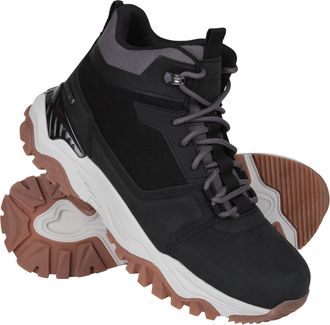 Mountain Warehouse Sierra Womens Casual Boots Mesh Lined Waterproof Boot Black - Size UK 6