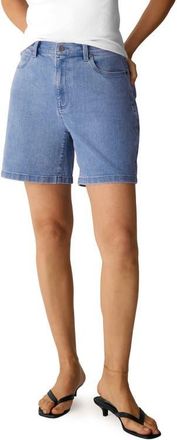 Eileen Fisher High Waist Denim Shorts in Classic Indigo at Nordstrom, Size Xx-Small