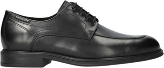Mephisto Stijlvolle Herenschoen met Veters - Heren - Nette schoenen - Zwart - 40 EU - Leer - Schoenen