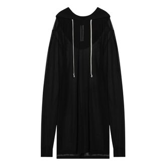 Rick Owens Long Sleeve T-Shirts, male, Black, L, Black Hoodie Jumpers