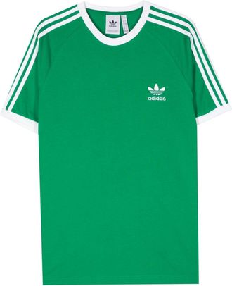 adidas embossed-logo cotton T-shirt - men - Cotton - S - Green