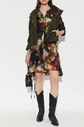 AllSaints Ryder Suede Jacket, Womens, Green