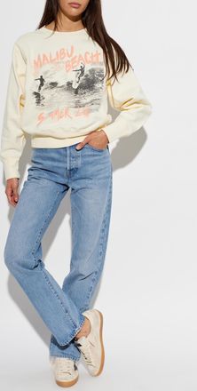 Anine Bing Harry Sweatshirt, Womens, Yellow
