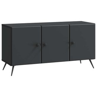 vidaXL Mueble De Tv Negro 99 X 34,5 X 50 Cm Madera De Ingenier&iacute;a Vidaxl