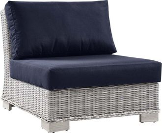 ModWay Conway Outdoor Patio Wicker Rattan Armless Chair