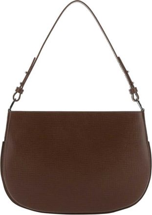 by FAR Brown Leather Issa Shoulder Bag