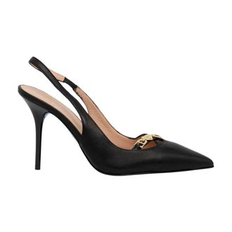 Love Moschino Zapatos de sal&oacute;n destalonados de piel - Shoes - Mujer - Negro - 40 EU